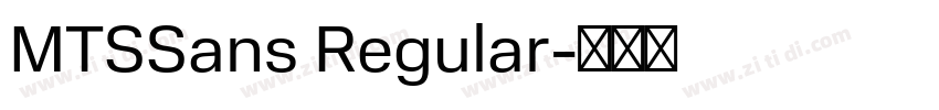 MTSSans Regular字体转换 MTSSans Regular字体转换